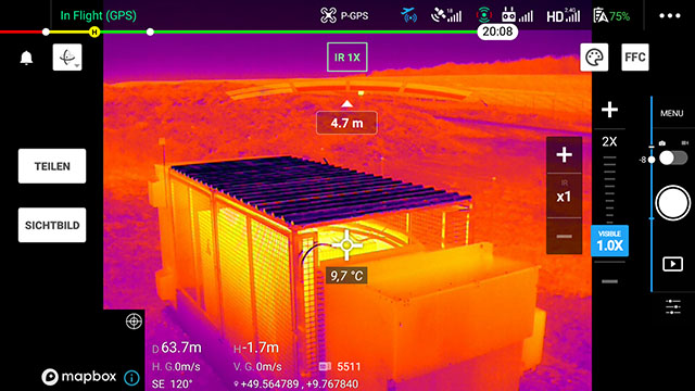 infrarot wärmebildaufnahme drohne